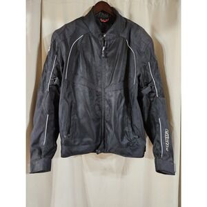 Castle Streatwear‎ Black Mens XL Motorcycle Riding Jacket Removable Liner Armor